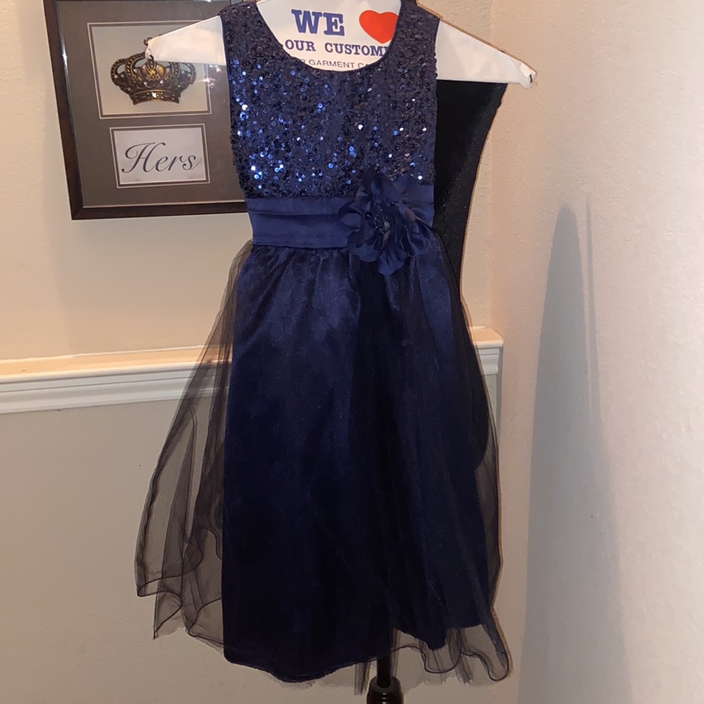 Jerris Apparel Navy Blue  Dress